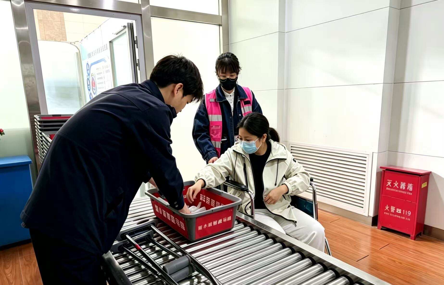 以心护行 以爱助残——新疆机场集团若羌楼兰机场全国助残日暖心保障特殊旅客出行