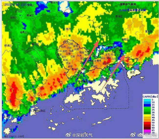 暴雨红色预警!深圳机场多个进港航班备降外站