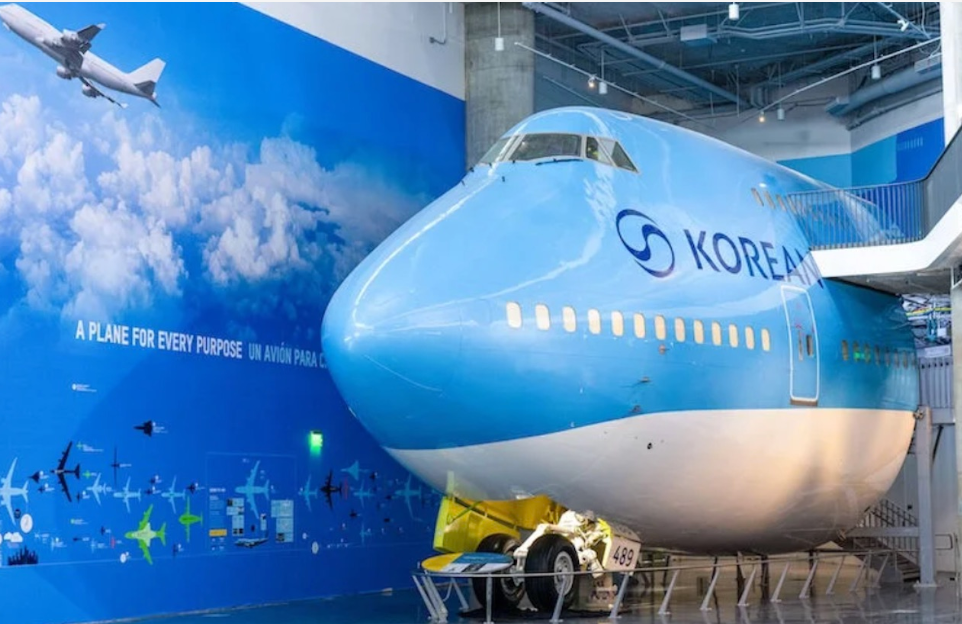 大韩航空捐赠洛杉矶波音747:经典机型化身科教载体