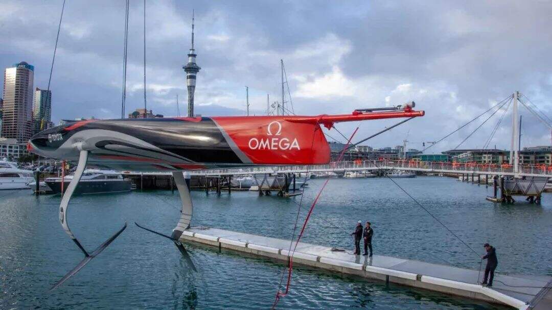 为飞行而生的美洲杯新型单体水翼船ac75